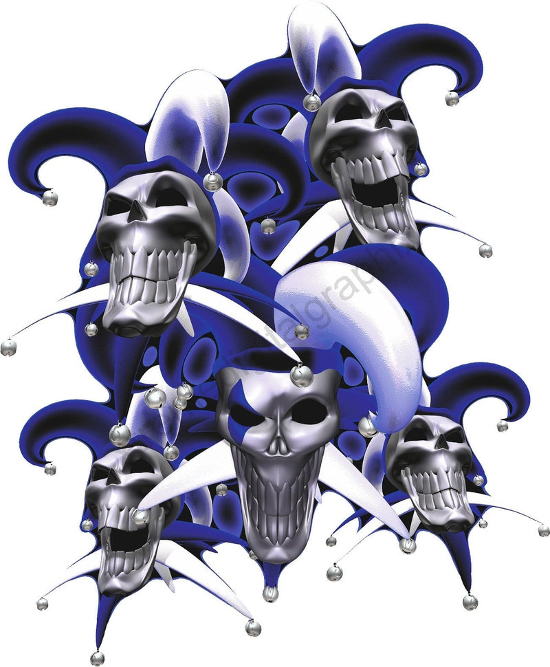 jester skulls vinyl graphics for car